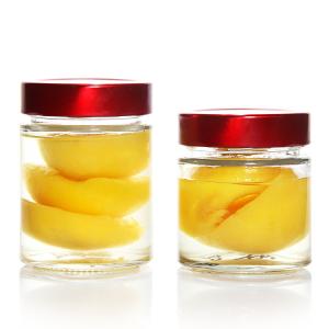 China Heat Resistance Round 45ml 5Oz 6Oz 8Oz Hermetic Glass Storage Jar Food Storage With Tinplate Lid wholesale