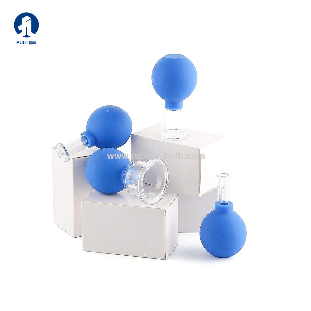 4pcs Health Massage Vacuum Cupping Cups Set Rubber Head Anti Cellulite Massage Chinese Therapy Face Cupping Set Cans