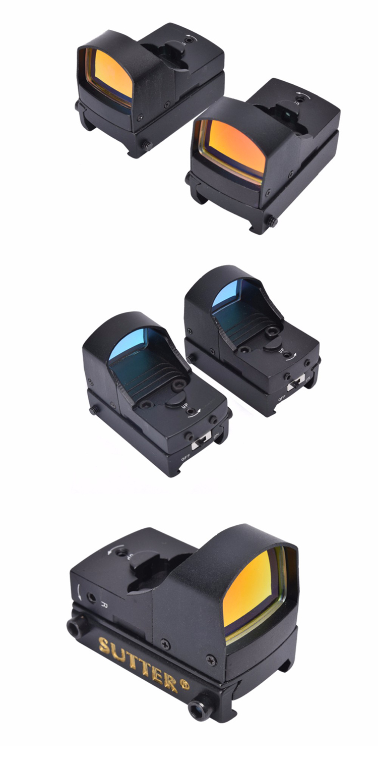 Reticle Color Red Matte Black Finish 1X17X25 Red Dot Reflex Sight Mini Red Dot Scope