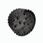 Multifunction 40cm Diameter 44L Plastic 10 Gallon Black White