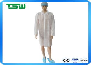 China Comfortable breathable 35g 40g 45g Disposable Lab Coat wholesale