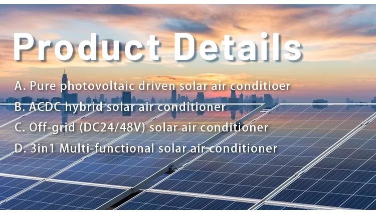 220VAC Solar Air Conditioner Powered Solar Split Air Conditioner