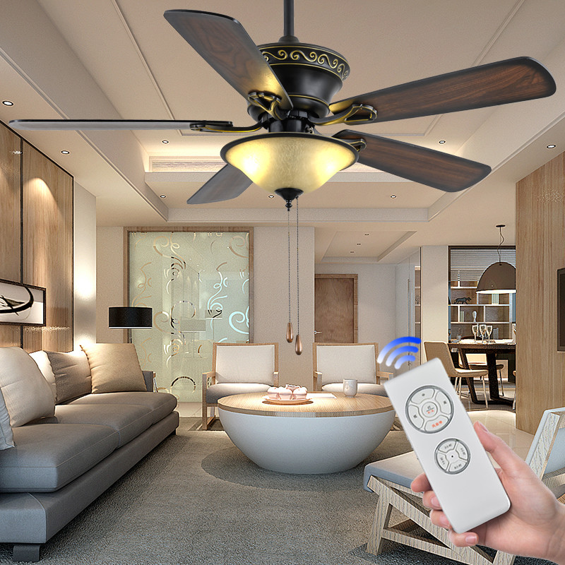 Metal Plywood American Ceiling Fans Plywood 52in Ceiling Fan With Light