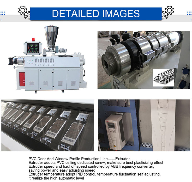 Wall Panel Production PVC Profile Extrusion Line / WPC Profile Extruder Making Machine