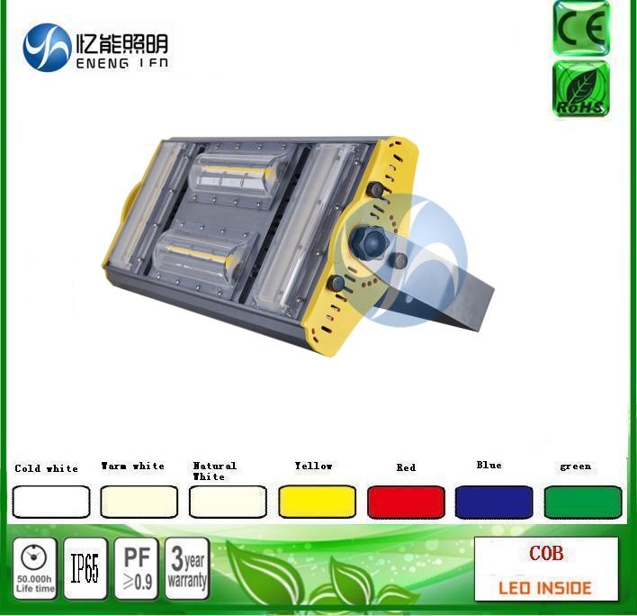 Bridgelux cob 200W 240W led flood light high bay led Tunnel lamp140LM/W Red green green blue yellow color with AC85-265V