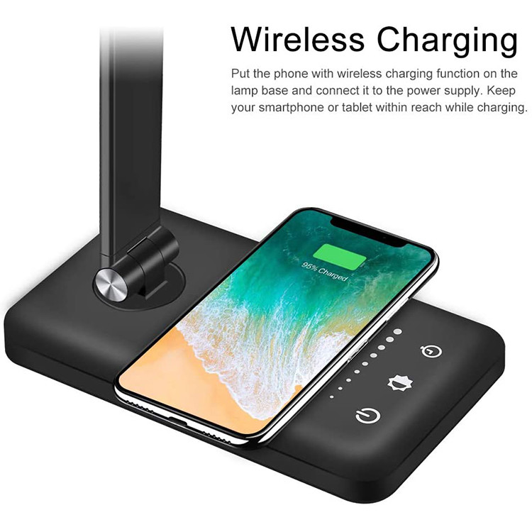 Desk Lamp Aluminum 5W QI Wireless Charging Pad