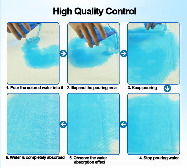 Nursing Under Pad Blue Super Absorbent Disposable Bed Pads for Incontinence Management