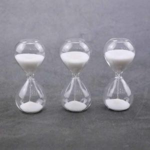 China White Mini Hourglass Sand Timer 1 Minutes Shower Timer Hourglass wholesale