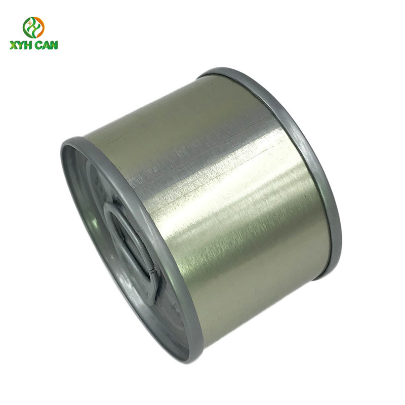 Easy Open Tuna Packaging Metal Round Tin Containers With Lids
