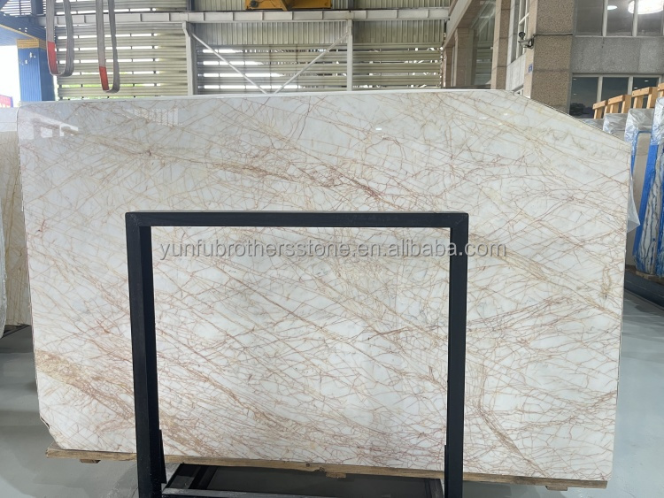 Polished Spider Golden Marble Slab Ideal for Modern Villa Wall Floor Graphic Design