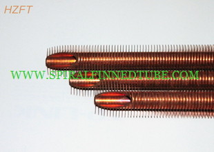 Heat Exchanging Parts Extruded Spiral Finned Aluminum Tube / Fin Tube Exchanger