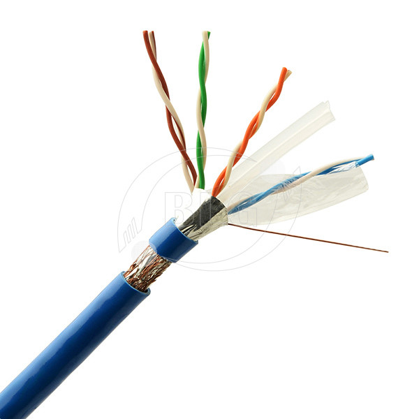 23AWG Solid Full Copper Cat6 Cable Bulk , Network Communication Cat 6 Ethernet Cable