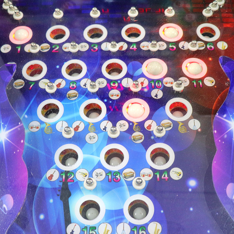 Wood Material Virtual Pinball Machine With 300+ Games Black Color