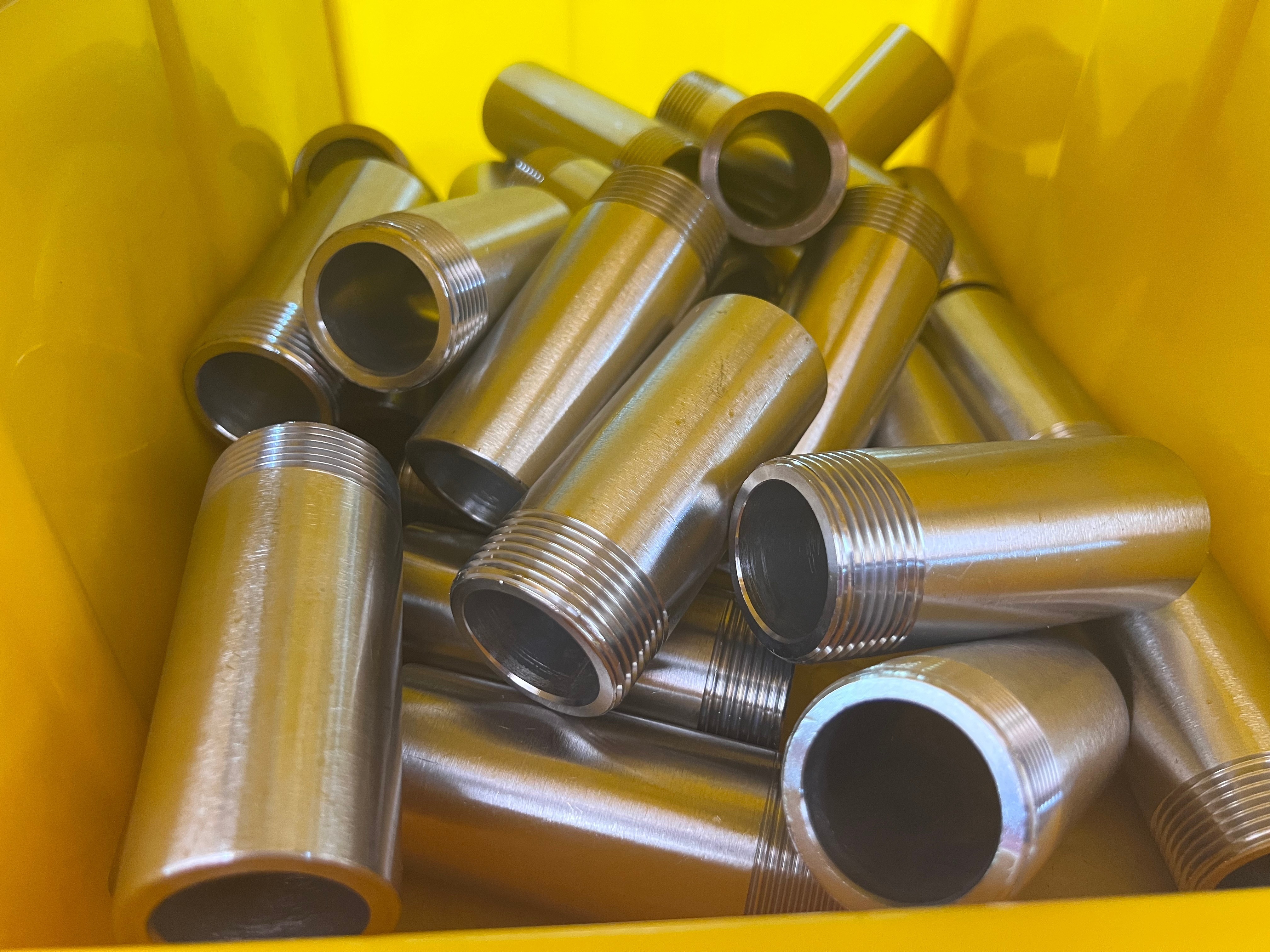 SS304 316 Welding Nipple with NPT BSPP BSPT Threaded One Side Threaded Pipe Fittings
