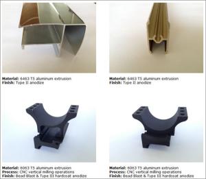 China UGA Anodised Aluminium Alloy Profile Extrusions Black Oxide wholesale