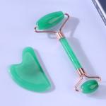 Pink Face Massager Roller , Jade Massager Roller OEM ODM Service