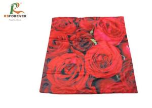 China Blooming Rose Custom Printed Clothing 3D Sublimation Printed Cushion Covers wholesale