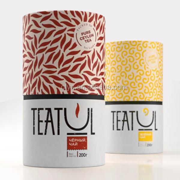 Eco-Friendly Paperboard Cosmetic Canister Cylinder Packaging Box for Childproof