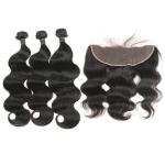 Long Raw 9A Virgin Brazilian Hair Extensions , Brazilian Unprocessed Virgin Hair