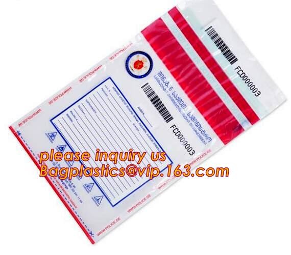 security deposit bags bank deposit bags cash deposit bags, general bank plastic deposit bags supply, Coin and Bank Note