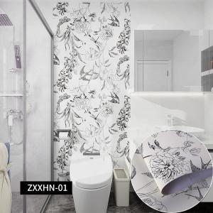 China Waterproof 3D Vintage Hand-Painting Self Adhesive Wallpaper Peel Stick Floral Wallpaper wholesale