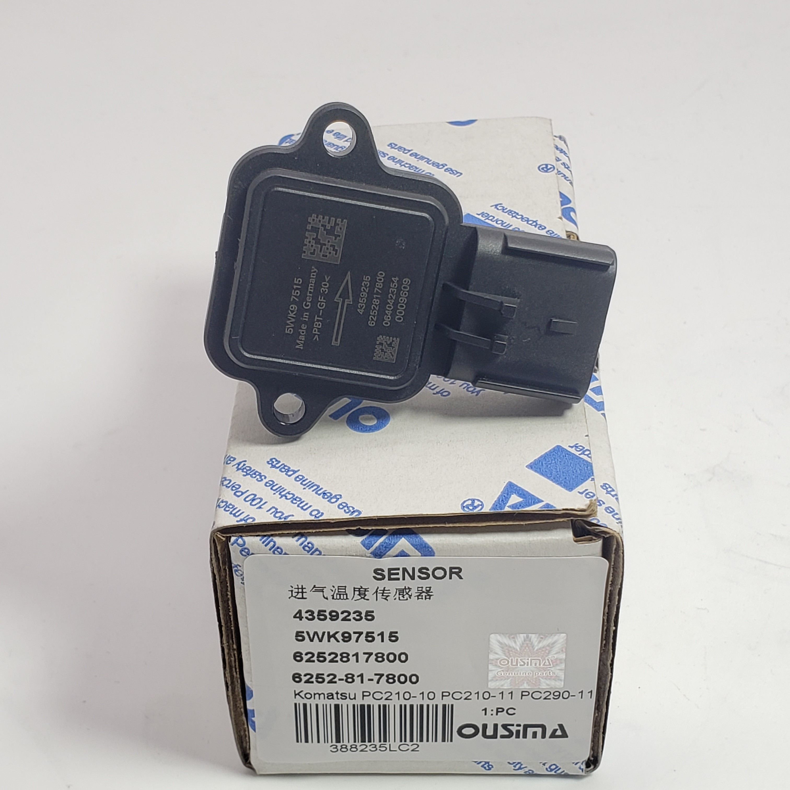 Intake Air Temperature Sensor 4359235/5WK97515/6252817800/6252-81-7800 For Komatsu PC210-10 PC210-11 PC290-11