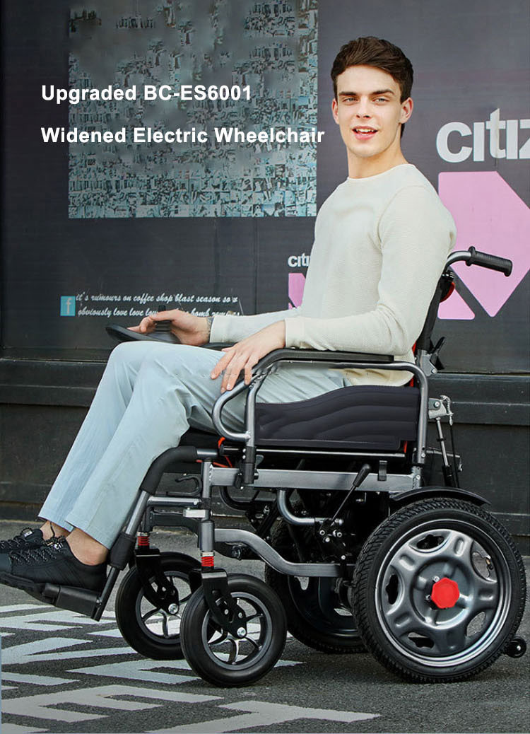 Metal Motorized Foldable Power Electric Wheelchair LightWeight