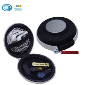 China Headphone Headside Hard Eva Case MP3 Earphone Pocket Storage Bag With Mesh Black wholesale
