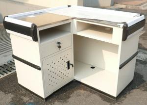 China Supermarket Stainless Steel Cashier Counter Desk wholesale