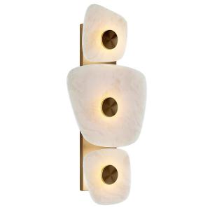 China Marble led gold metal indoor decoration wall lamp for hotel wholesale