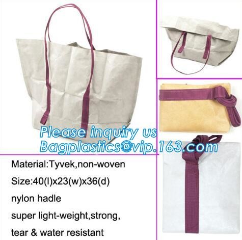 Dupont Tyvek PU coated shopping bag PU coated Tyvek bag PU coated tyvek eco bag,Tote Bag Cotton With Logo Printing Tyvek