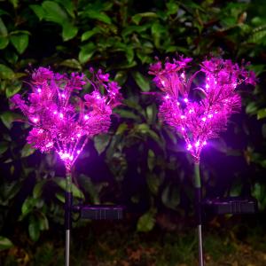 Phalaenopsis Solar LED Garden Lights Small Wildflowers Landscape Garden Lawn