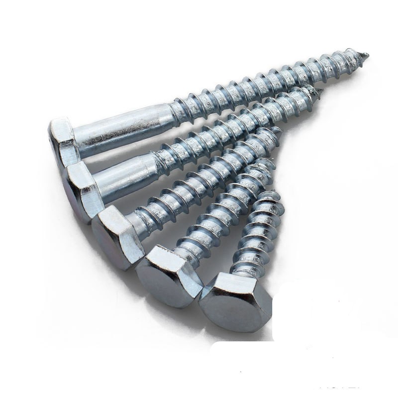 DIN571 Galvanised Pan Flat Truss Cylinder Head Stainless Steel Self Tapping Hex Lag Wood Screws