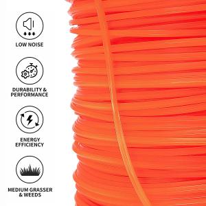 China 4.0 mm Transparent Trimmer Line 1KG/piece Co Polymer and Metal Garden Trimmer wholesale