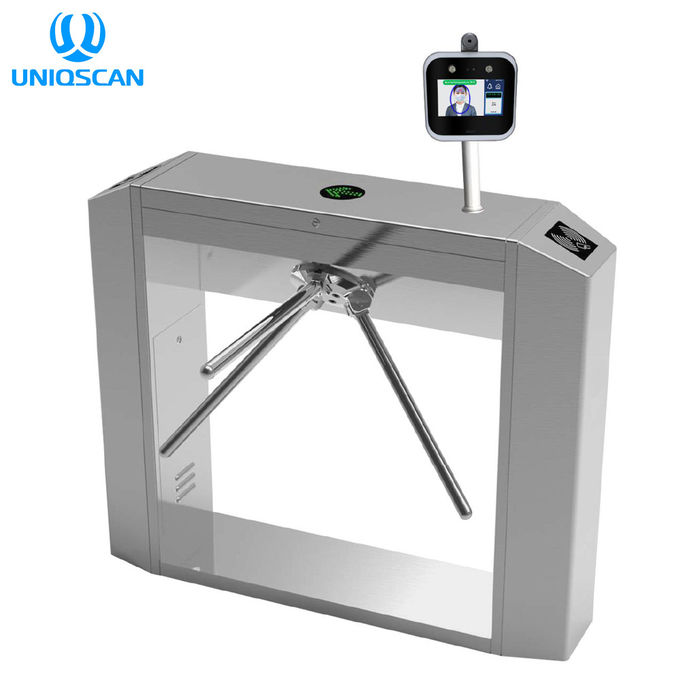 0.5 meter IR 5'' Biometric Touch Screen Facial Recognition Barrier Gate