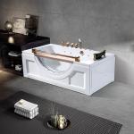 Freestanding Jacuzzi Hydromassage Bathtub 1 Person Eco Friendly Material