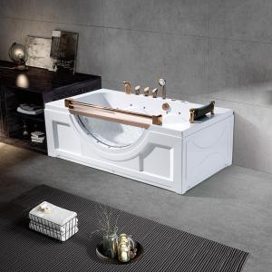 China Freestanding Jacuzzi Hydromassage Bathtub 1 Person Eco Friendly Material wholesale