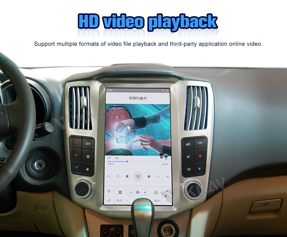 12.1 Inch Full Screen Android Car Radio For Lexus RX RX300 RX330 RX350 RX400H