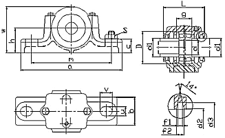 SN200 series plummer block bearing