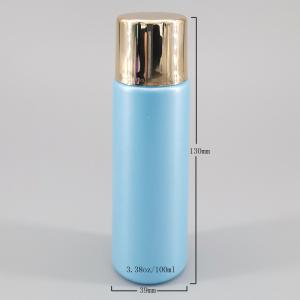China PET Blue 18mm Cylinder 3.38oz Recycled Plastic Bottles wholesale