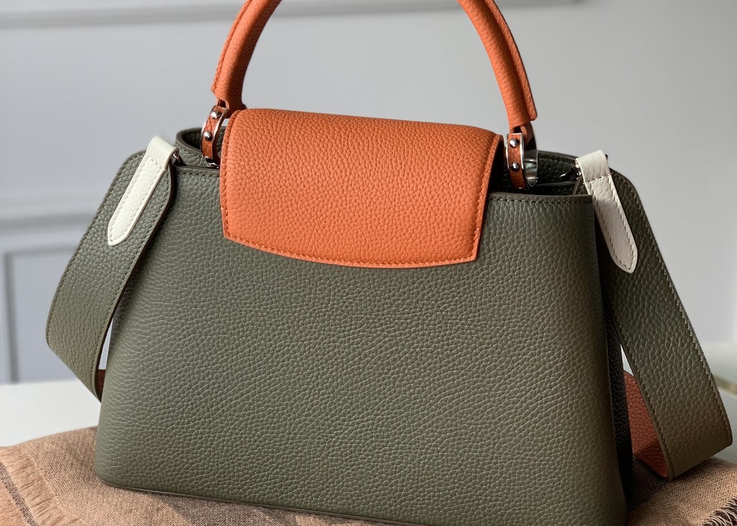 Daily Crossbody 31*21*11cm Womens Luxury Handbag Army Green