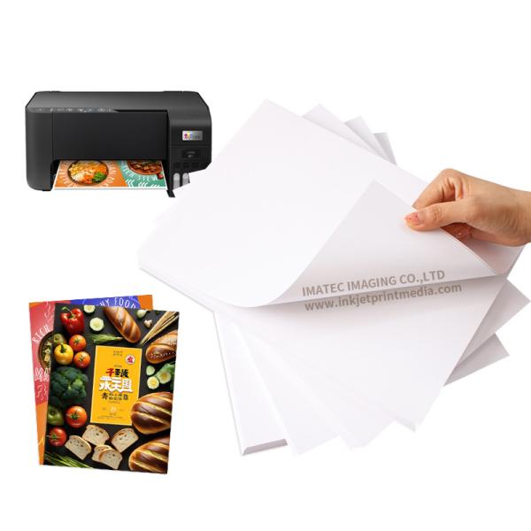 Quality Pigment Inkjet 135gsm Semi-Glossy Self Adhesive Sticker Paper for sale