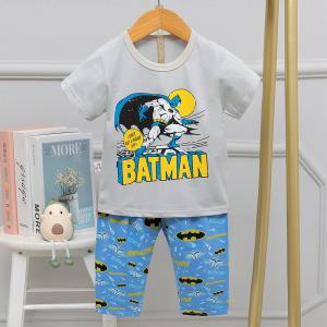 China Batman Round Neck Night Suit Home Clothes Age 3 Pyjamas wholesale
