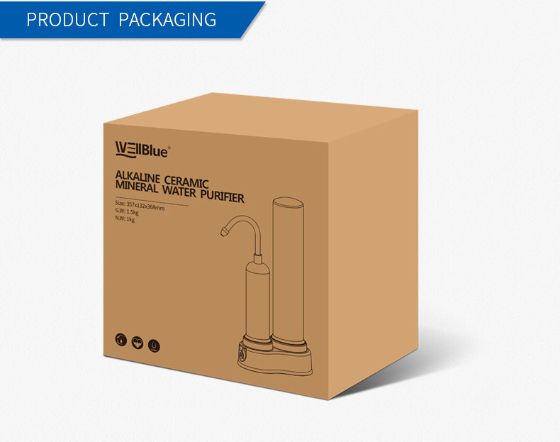 Durable Ceramic Countertop Water Filter System , Drinking Water Purification Systems