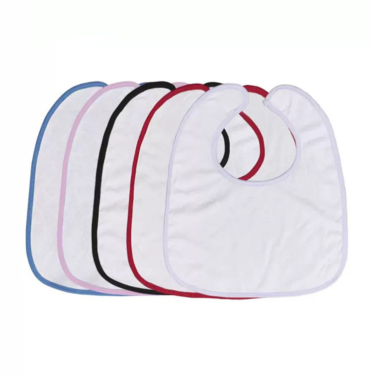 DIY Custom Blank Sublimation Polyester Cotton Baby Bibs