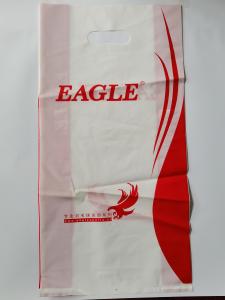 China Garment LDPE Die Cut Handle Bags Environmental Protection recyclable wholesale