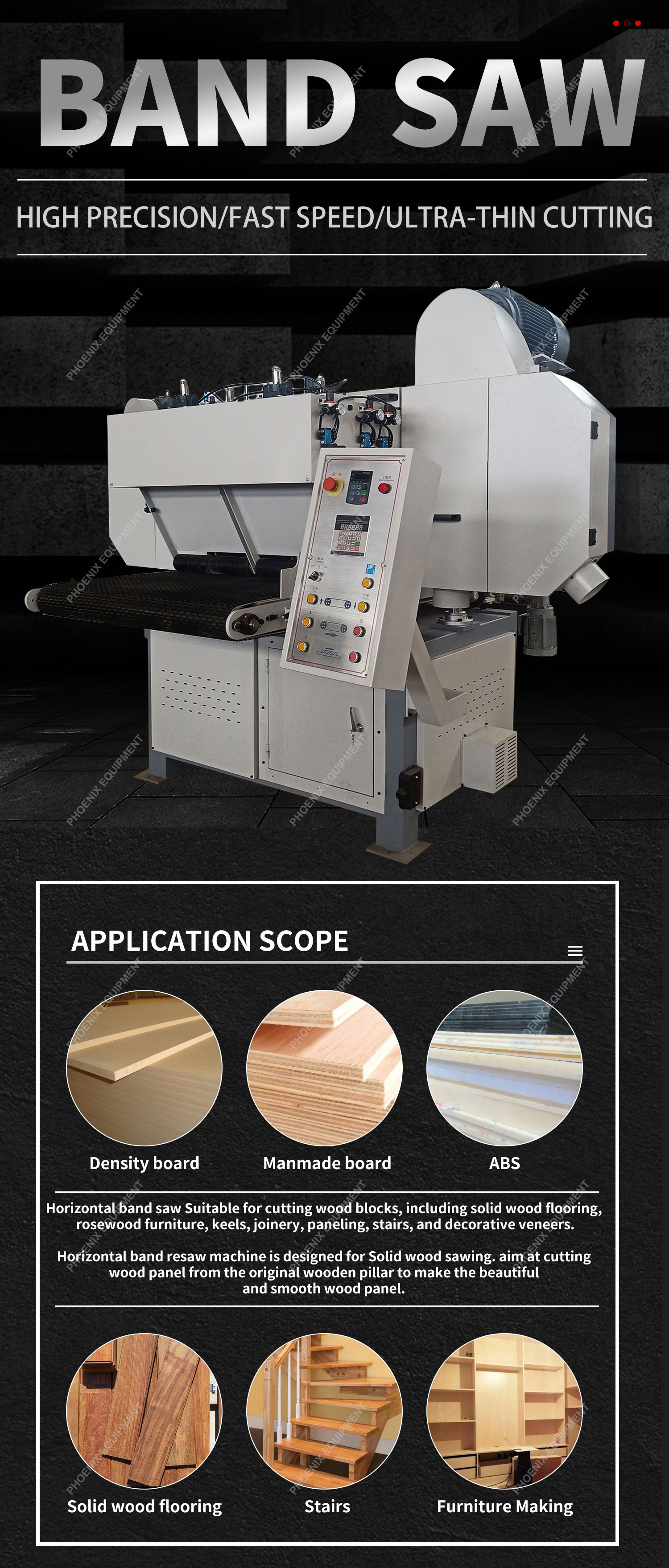 650mm Width Heavy Duty Horizontal Band Saw Machine with 18.5kw Saw Wheel Motor Power