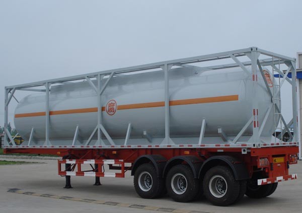 Road Truck Fuel Tanks , Semi Water Tank Truck For Liquid Transportation