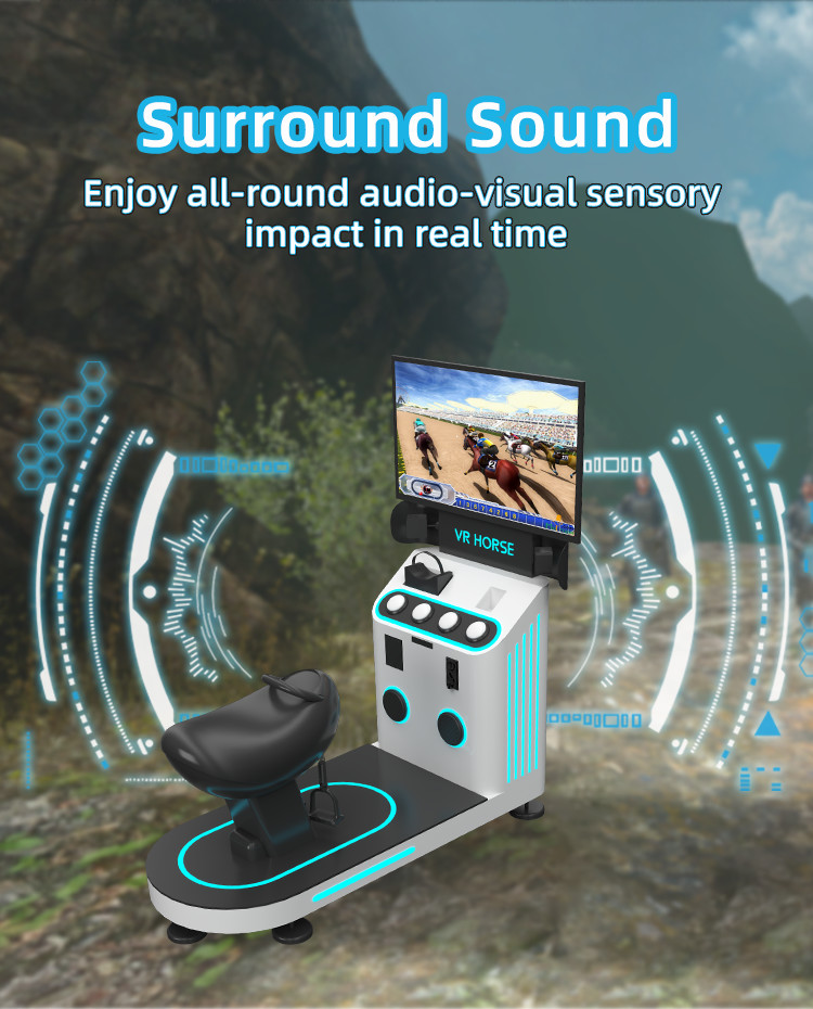Horse Riding Simulator Virtual Reality Simulator Horse Ride Vr Game Machine Coin Games Amusement Park Rides Equipment