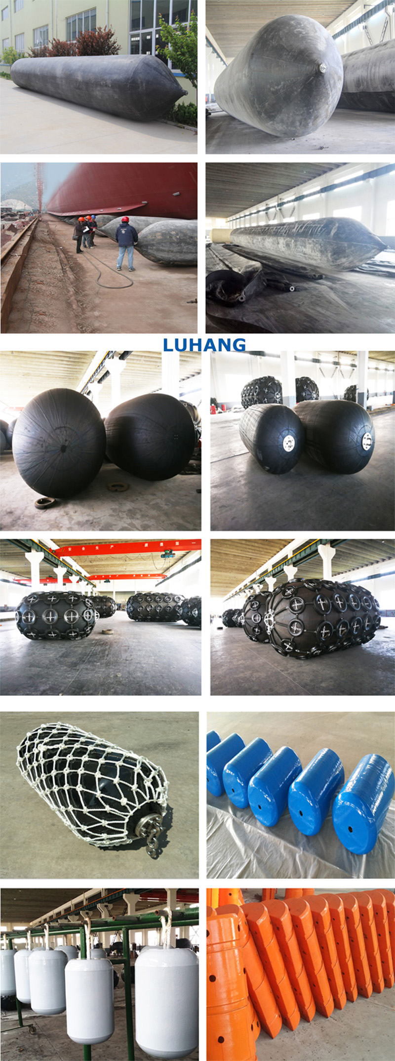 Yokohama Type Custom Size Pneumatic Rubber Fender Ship Dock Fender 2m*3.5m